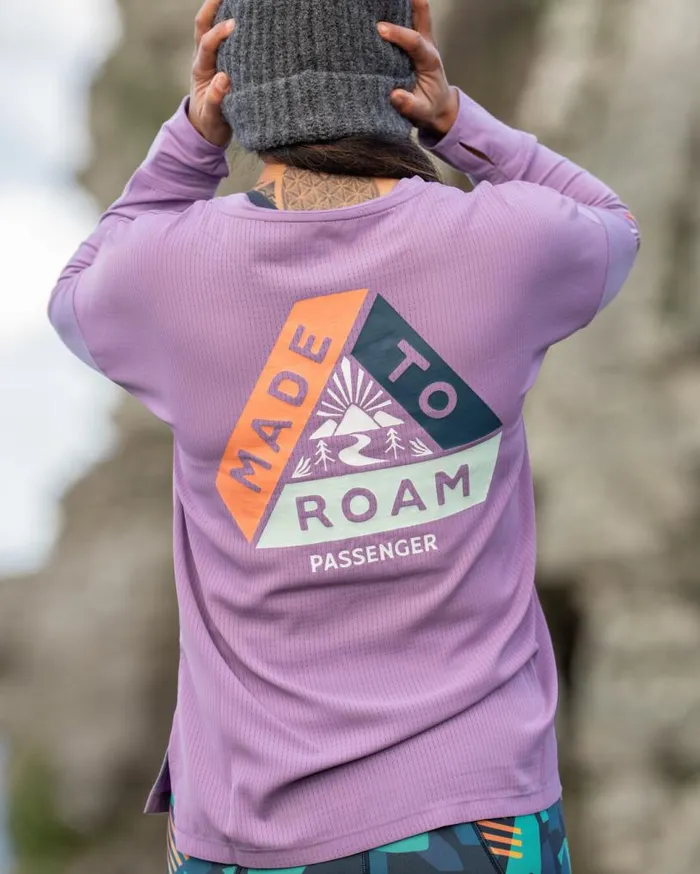 Passenger Clothing Lotus Recycled Active LS Top Lilac Women Activewear