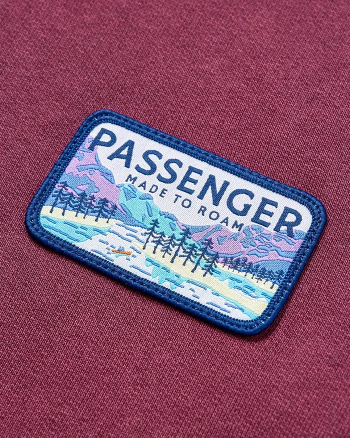 Passenger Clothing Love The Wild Hoodie Wine Women Hoodies and Sweatshirts