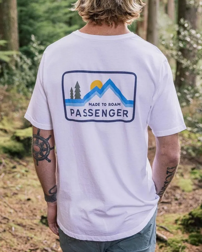 Passenger Clothing Made To Roam Recycled Cotton TShirt White Men TShirts and Vests
