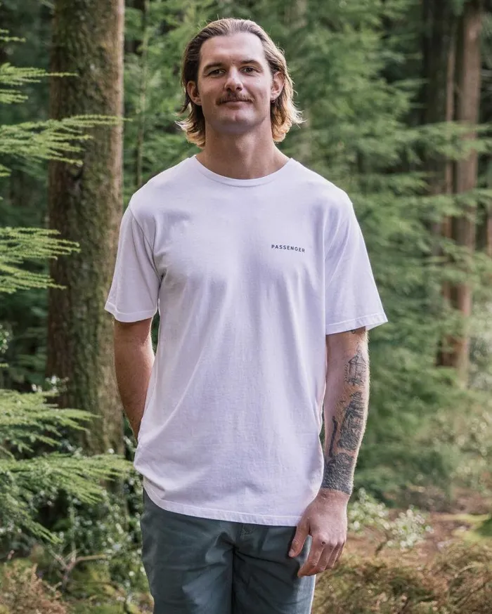 Passenger Clothing Made To Roam Recycled Cotton TShirt White Men TShirts and Vests