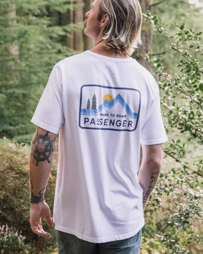 Passenger Clothing Made To Roam Recycled Cotton TShirt White Men TShirts and Vests