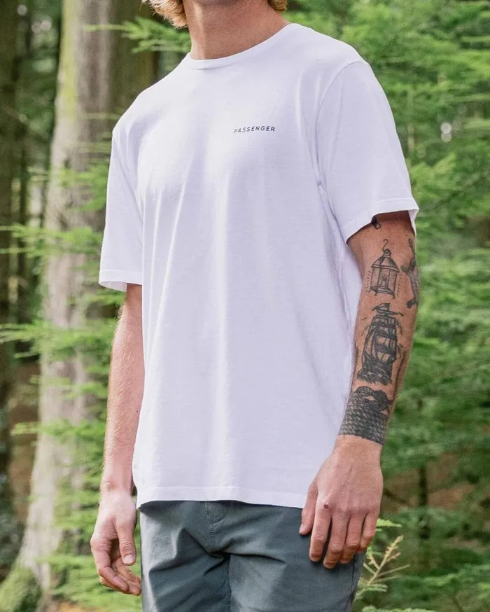 Passenger Clothing Made To Roam Recycled Cotton TShirt White Men TShirts and Vests