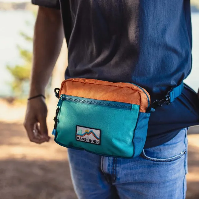 Passenger Clothing Mainland Recycled Hip Pack Multi Colour WomenMen Backpacks and Bags