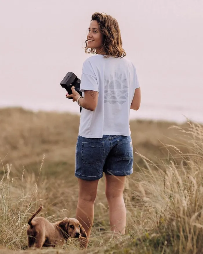 Passenger Clothing Mindful Recycled Cotton TShirt Pale Blue Women Tops and TShirts
