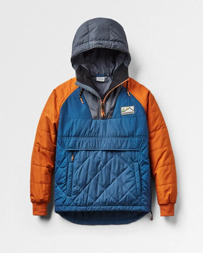 Passenger Clothing Ocean Recycled Insulated 12 Zip Jacket Ensign Blue Women Jackets