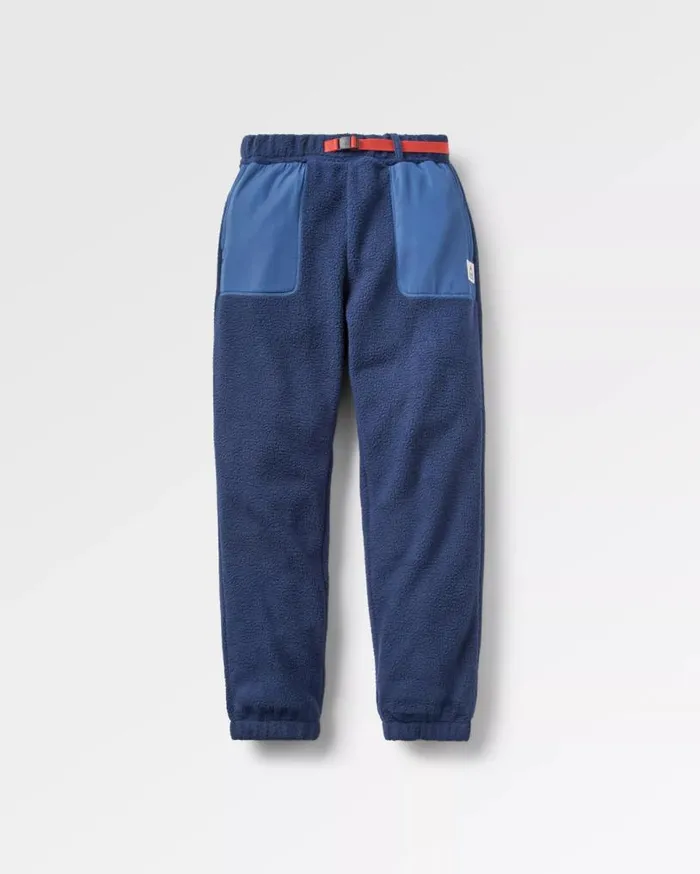 Passenger Clothing Offgrid Recycled Sherpa Fleece Jogger Rich Navy Men Trousers
