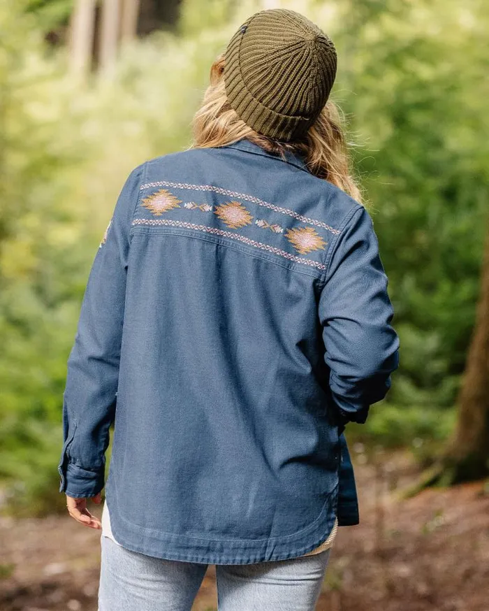Passenger Clothing Pine Organic Cotton Jacket Dark Denim Women Jackets