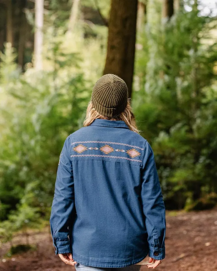 Passenger Clothing Pine Organic Cotton Jacket Dark Denim Women Jackets