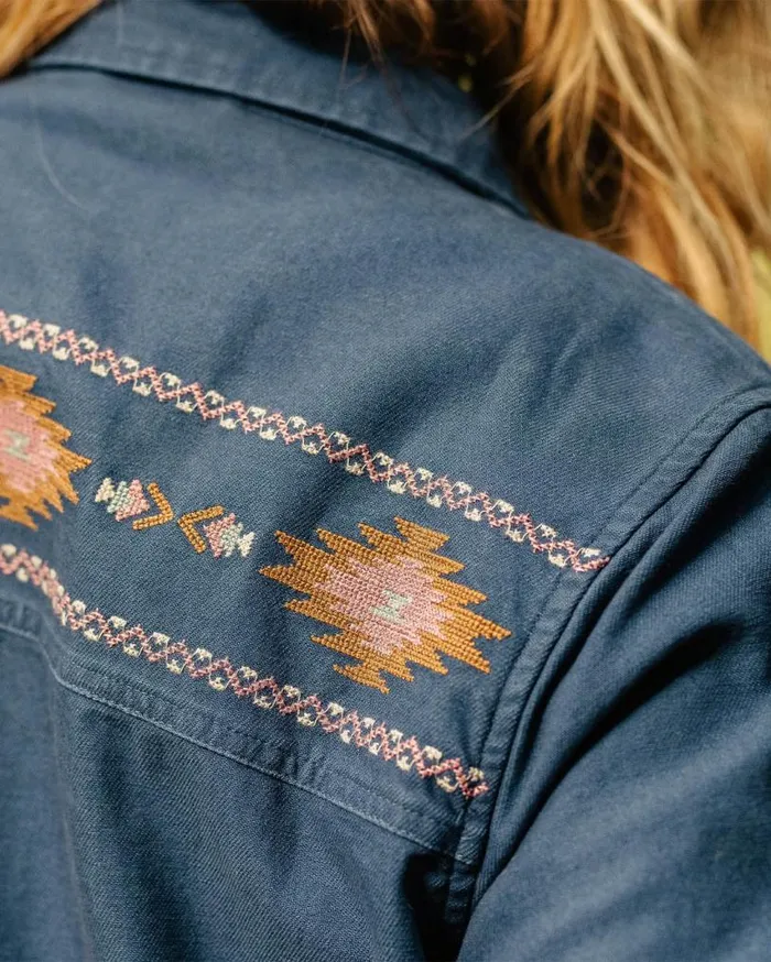 Passenger Clothing Pine Organic Cotton Jacket Dark Denim Women Jackets