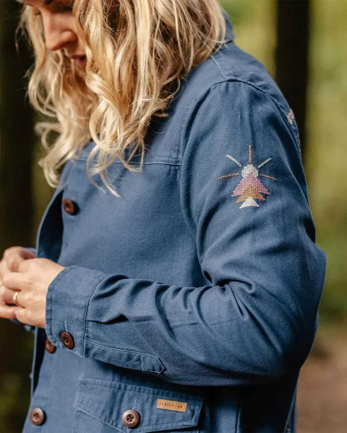 Passenger Clothing Pine Organic Cotton Jacket Dark Denim Women Jackets