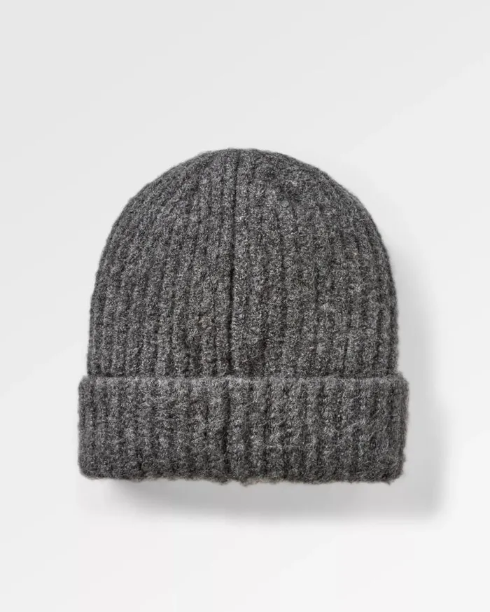 Passenger Clothing Redwood Fleece Lined Recycled Beanie Grey WomenMen Beanies
