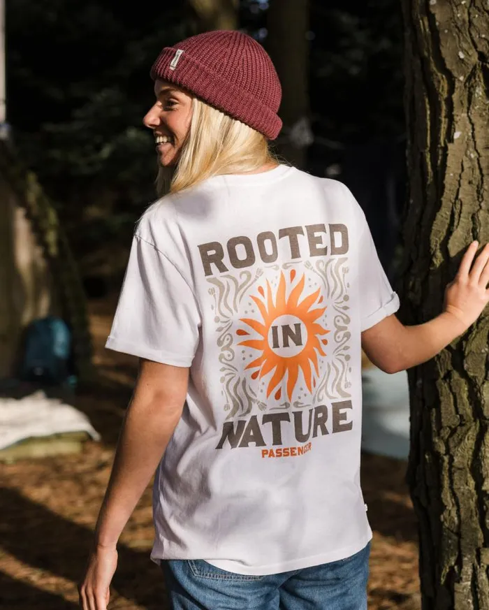 Passenger Clothing Rooted In Nature Recycled Cotton TShirt White Women Tops and TShirts Passenger Clothing Rooted In Nature Recycled Cotton TShirt White Women Tops and TShirts