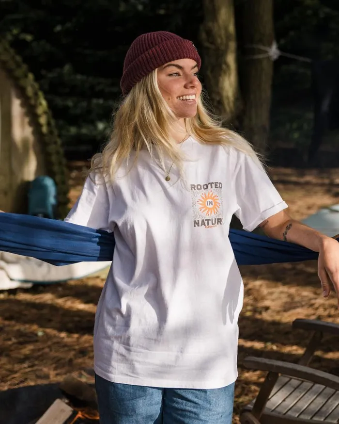 Passenger Clothing Rooted In Nature Recycled Cotton TShirt White Women Tops and TShirts