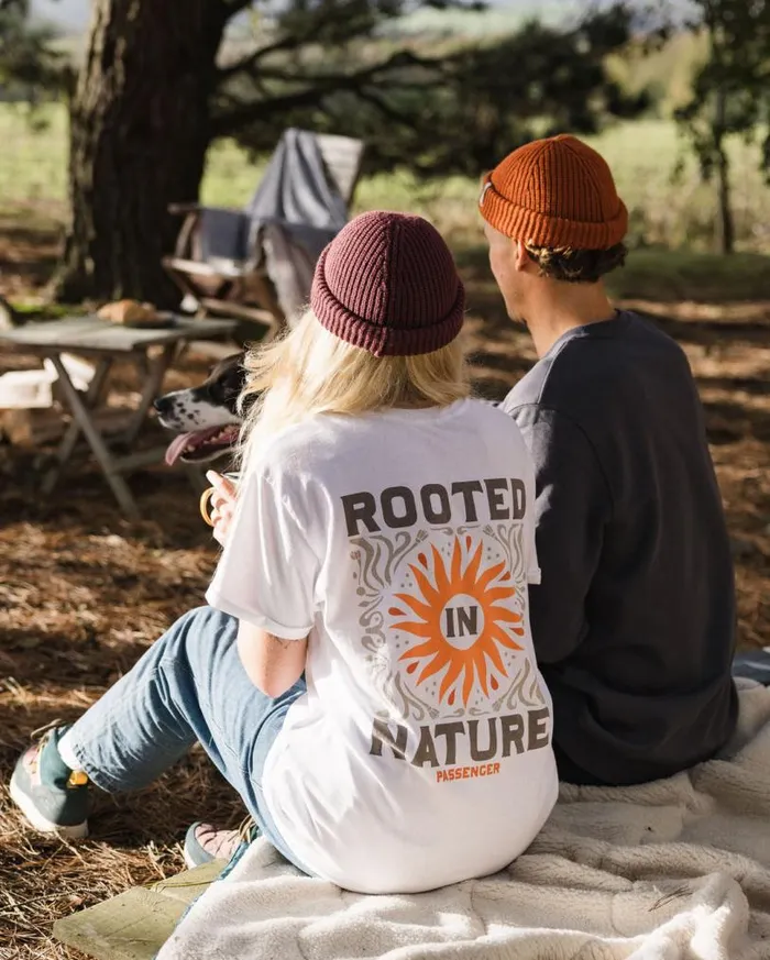 Passenger Clothing Rooted In Nature Recycled Cotton TShirt White Women Tops and TShirts