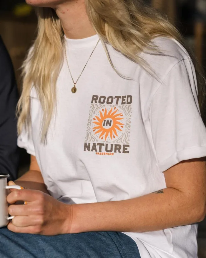 Passenger Clothing Rooted In Nature Recycled Cotton TShirt White Women Tops and TShirts