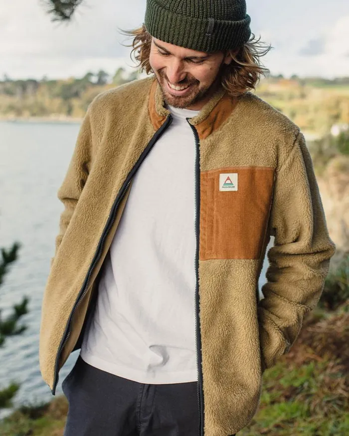 Passenger Clothing Trekker Recycled DeepPile Sherpa Fleece Biscuit Men Fleece