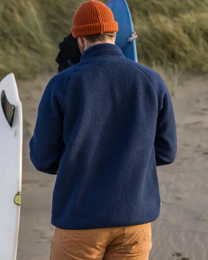 Passenger Clothing Tripper 20 Full Zip Recycled Sherpa Fleece Rich Navy Men Fleece
