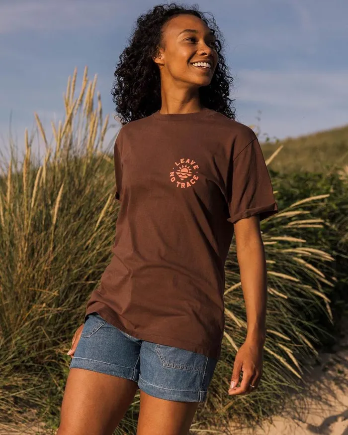 Passenger Clothing Wildly Recycled Cotton TShirt Chestnut Women Tops and TShirts
