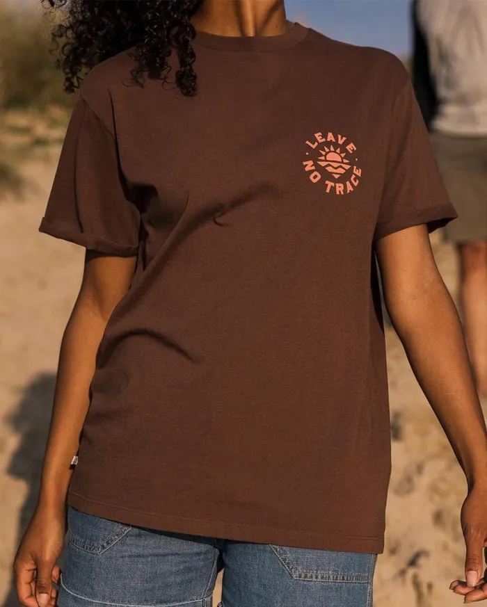 Passenger Clothing Wildly Recycled Cotton TShirt Chestnut Women Tops and TShirts