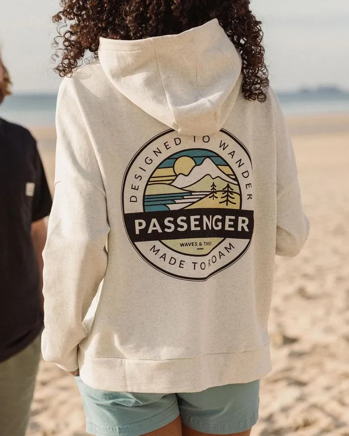 Passenger Clothing Wilds Recycled Cotton Hoodie Milky Marl Women Hoodies and Sweatshirts Passenger Clothing Wilds Recycled Cotton Hoodie Milky Marl Women Hoodies and Sweatshirts