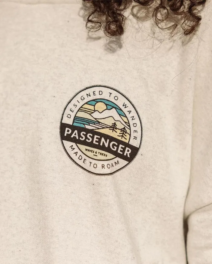 Passenger Clothing Wilds Recycled Cotton Hoodie Milky Marl Women Hoodies and Sweatshirts