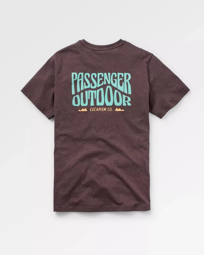 Passenger Clothing Yuca Organic Cotton TShirt Java Marl Men TShirts and Vests