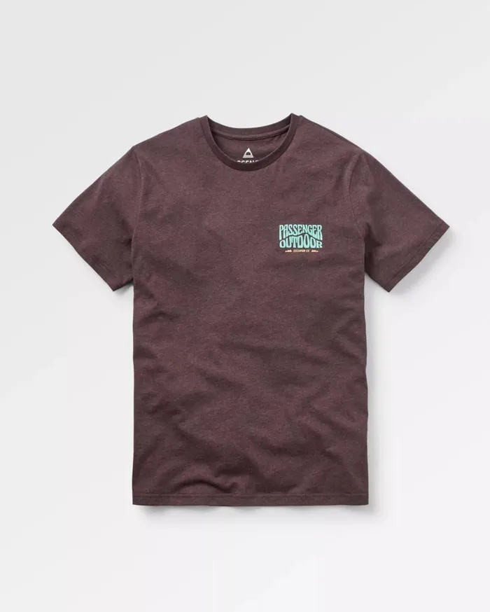 Passenger Clothing Yuca Organic Cotton TShirt Java Marl Men TShirts and Vests
