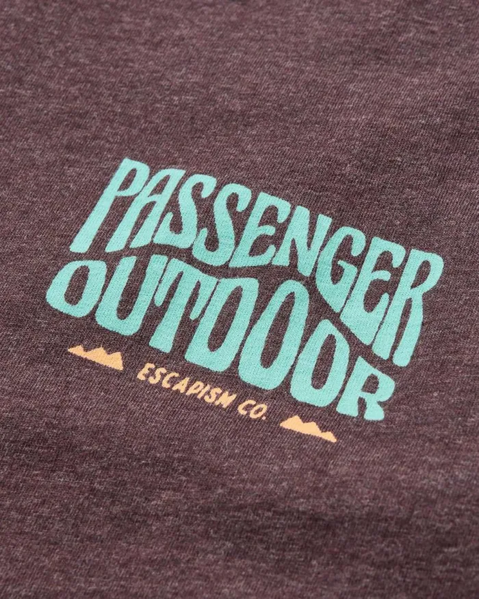 Passenger Clothing Yuca Organic Cotton TShirt Java Marl Men TShirts and Vests