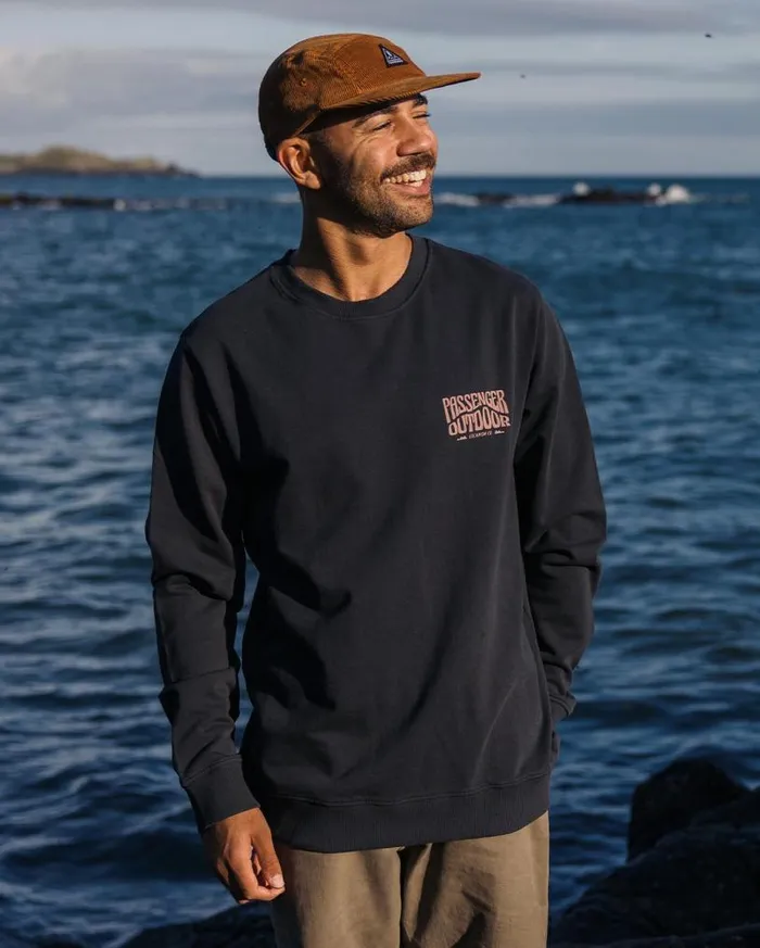Passenger Clothing Yuca Recycled Cotton Sweatshirt Black Men Hoodies and Sweatshirts