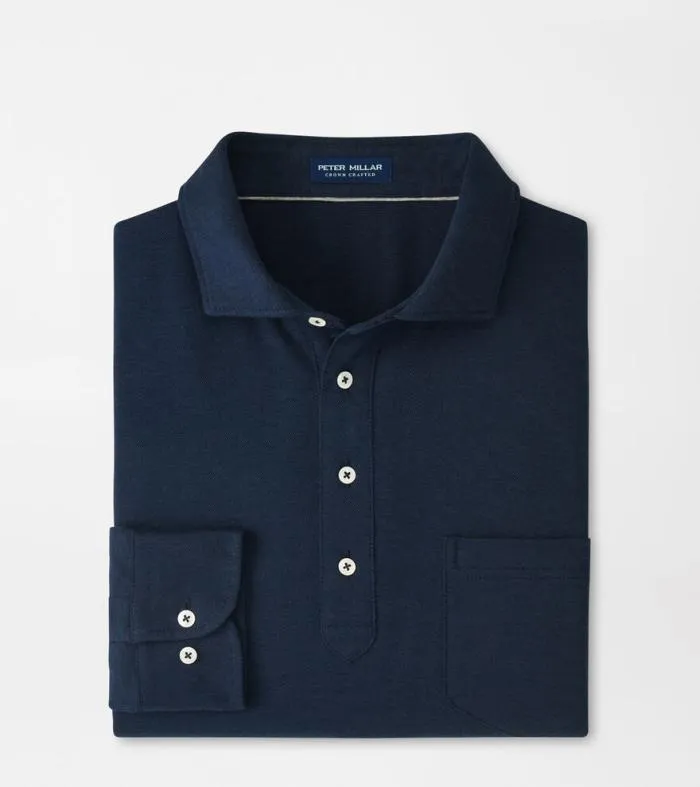 Peter Millar Polos Men Amble LongSleeve Cotton Cashmere Polo