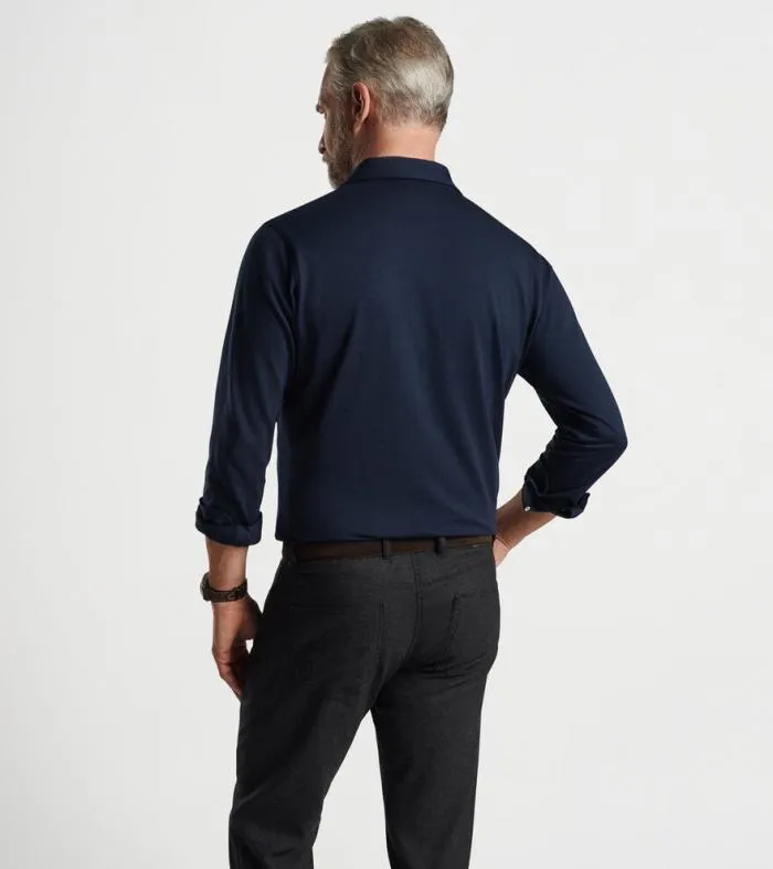Peter Millar Polos Men Amble LongSleeve Cotton Cashmere Polo