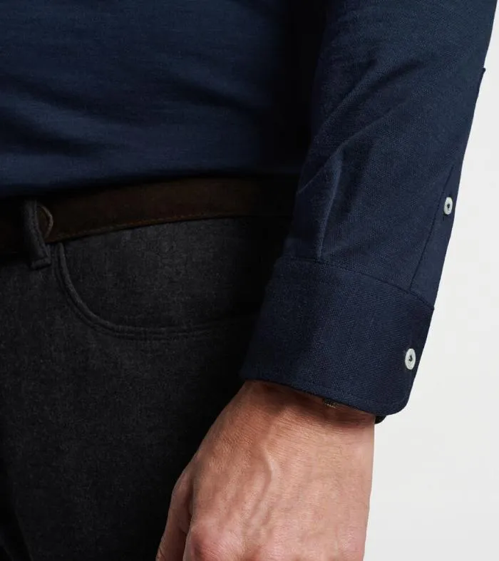 Peter Millar Polos Men Amble LongSleeve Cotton Cashmere Polo