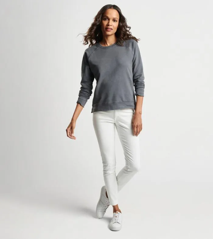 Peter Millar Pullovers 038 Layers Women Lava Wash Relaxed Fleeceback Crew