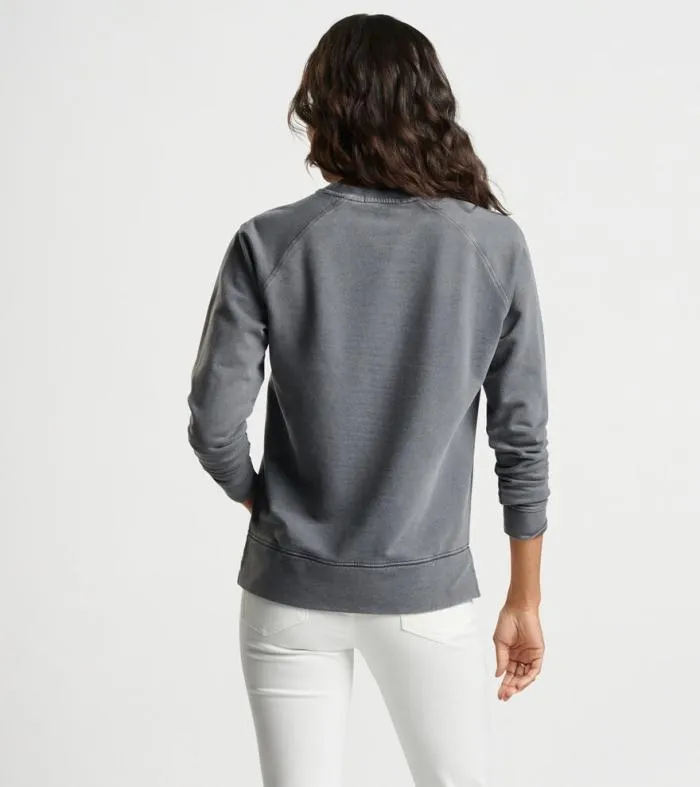 Peter Millar Pullovers 038 Layers Women Lava Wash Relaxed Fleeceback Crew