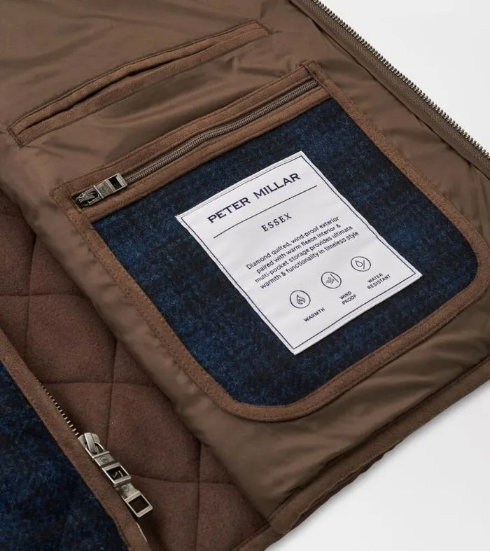 Peter Millar Vests Men Essex Quilted Wool Travel Vest