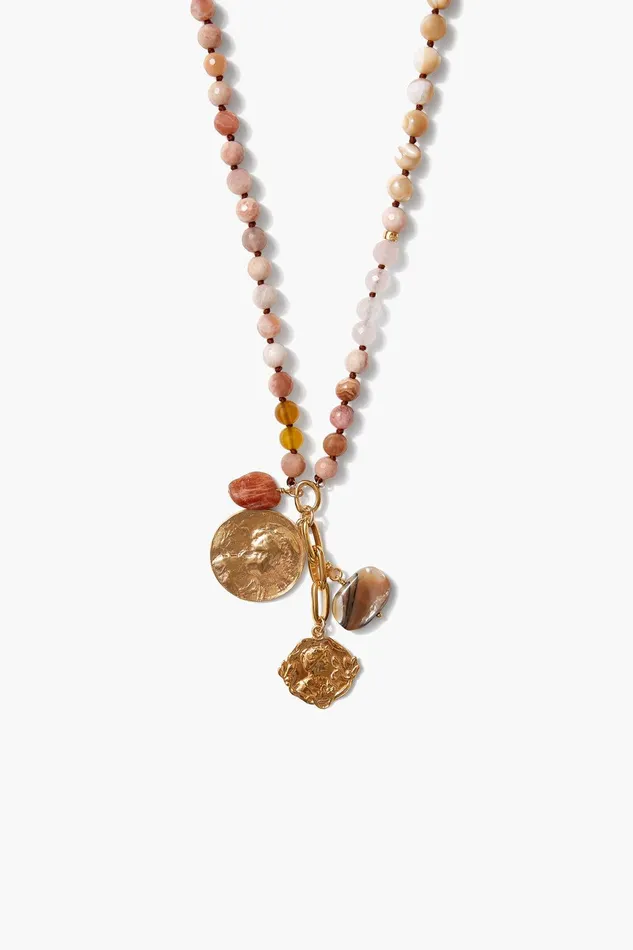 Portrait Charm Necklace Sunstone Women Chan Luu Necklaces