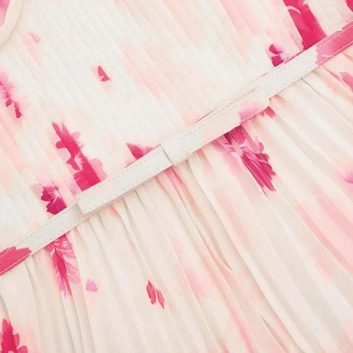 Printed Chiffon Tiered Midi Dress Women Self Portrait Dresses