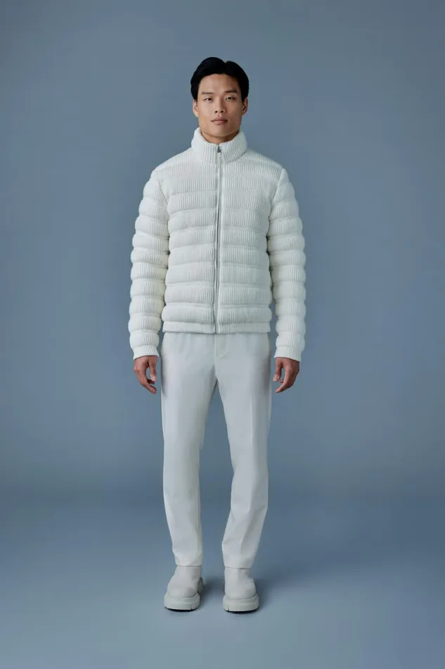 Puffer Men Mackage CHRISTOPHER Cashmere Light Down Jacket Cream