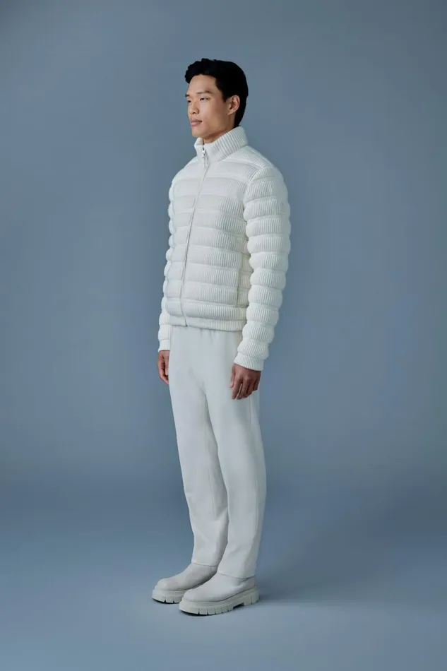 Puffer Men Mackage CHRISTOPHER Cashmere Light Down Jacket Cream