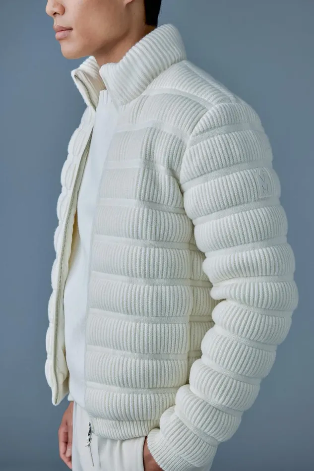 Puffer Men Mackage CHRISTOPHER Cashmere Light Down Jacket Cream