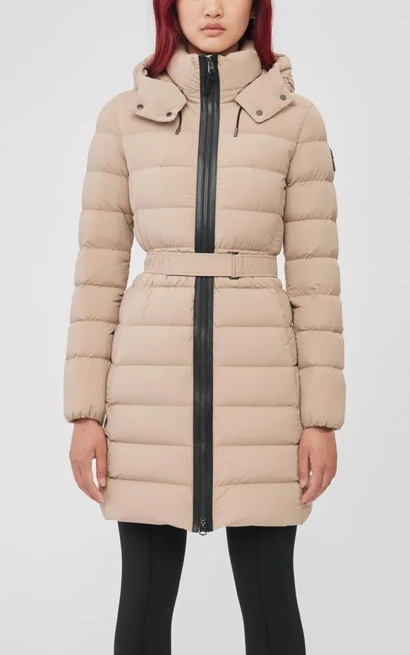 Puffers Women Mackage ASHLEY Stretch Light Down With Removable Hood Black
