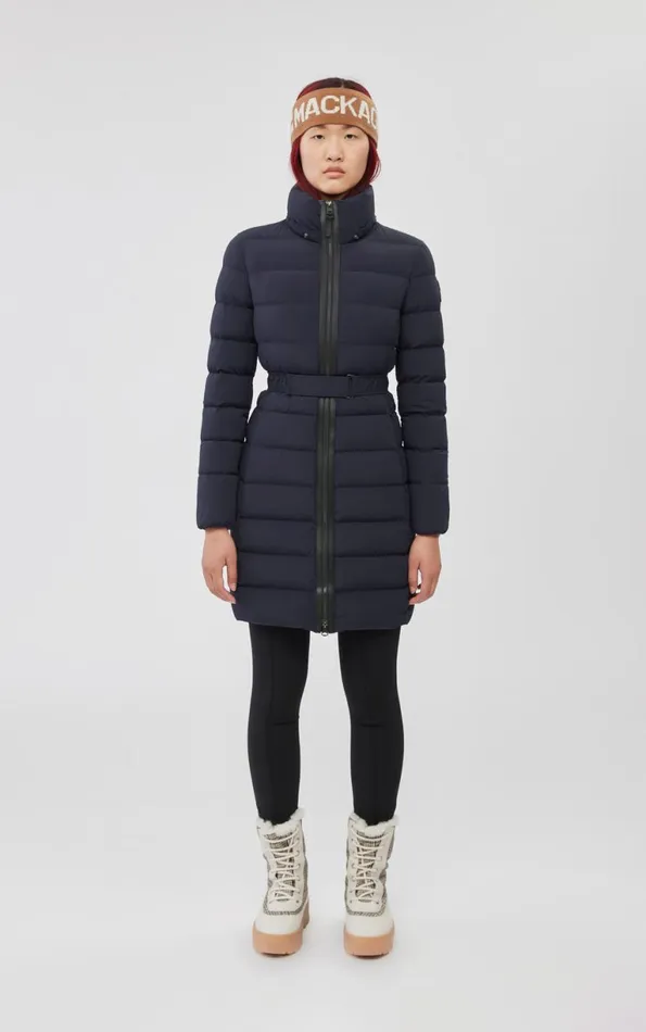 Puffers Women Mackage ASHLEY Stretch Light Down With Removable Hood Black