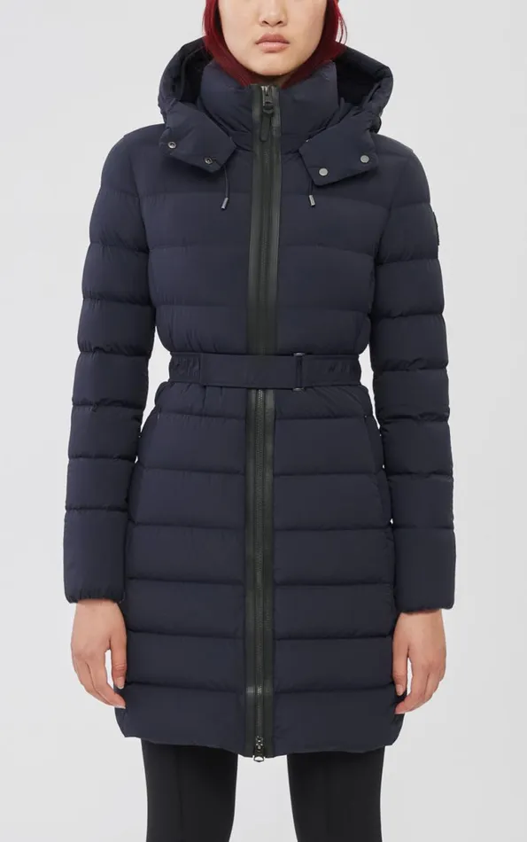 Puffers Women Mackage ASHLEY Stretch Light Down With Removable Hood Black
