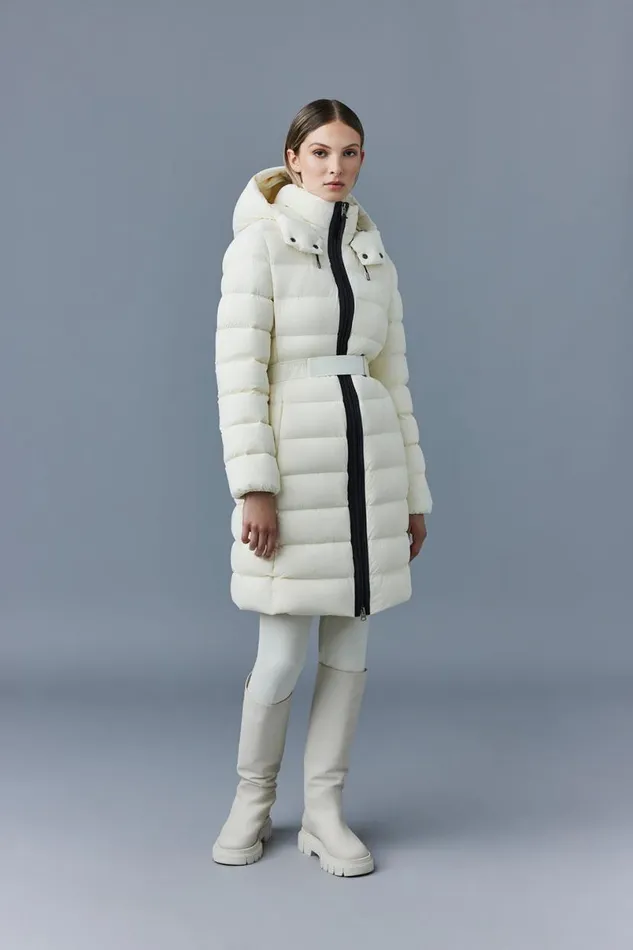 Puffers Women Mackage ASHLEY Stretch Light Down With Removable Hood Black