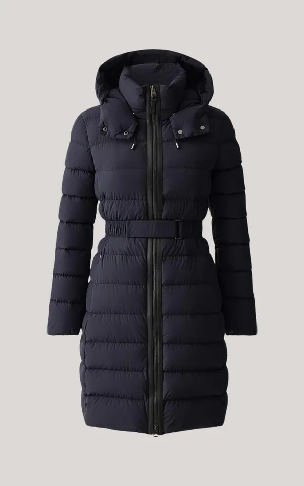 Puffers Women Mackage ASHLEY Stretch Light Down With Removable Hood Black