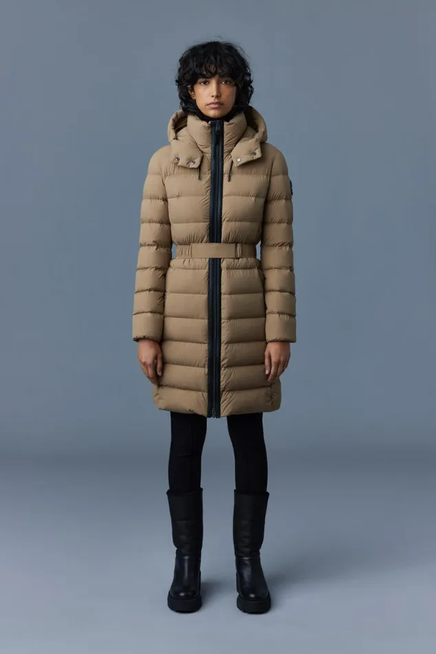 Puffers Women Mackage ASHLEY Stretch Light Down With Removable Hood Black