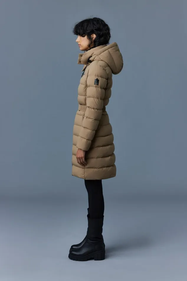 Puffers Women Mackage ASHLEY Stretch Light Down With Removable Hood Black