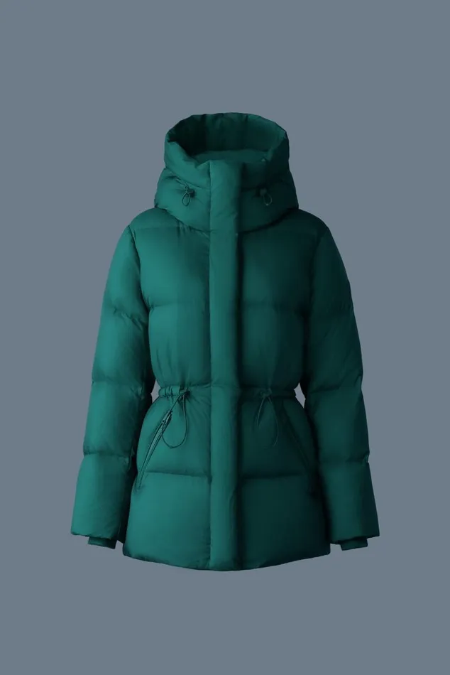 Puffers Women Mackage FREYASW Softwash Crinkle Down Jacket Emerald Puffers Women Mackage FREYASW Softwash Crinkle Down Jacket Emerald
