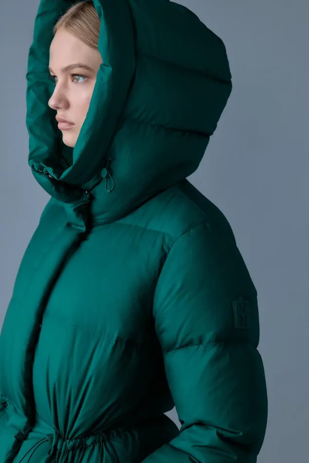 Puffers Women Mackage FREYASW Softwash Crinkle Down Jacket Emerald Puffers Women Mackage FREYASW Softwash Crinkle Down Jacket Emerald