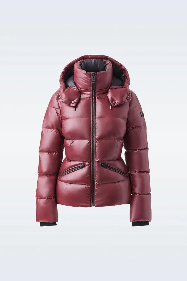 Puffers Women Mackage MADALYN Lustrous Light Down Jacket With Hood For Ladies Black Puffers Women Mackage MADALYN Lustrous Light Down Jacket With Hood For Ladies Black
